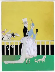 En las carreras, portada de Vanity Fair, agosto 1916